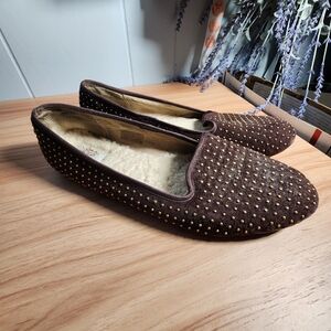 UGG Size 10 Brown Studded Women's Flats